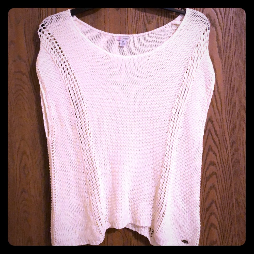 GUESS white/cream top